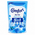 Comfort 5 in 1 Concentrated Fabric Conditioner, Blue Floral & Pink Rose Fragrance 500ml Laundry Softener for Clothes, 1 Pouch