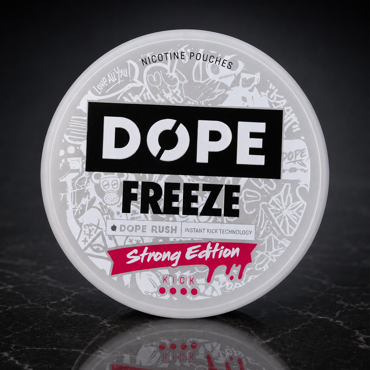 DOPE Strong Edition Nicotine Pouches | Lime Smash, Icy Cola, Freeze & Ice Cool