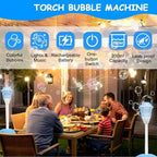 Musical Lamppost Bubble Machine